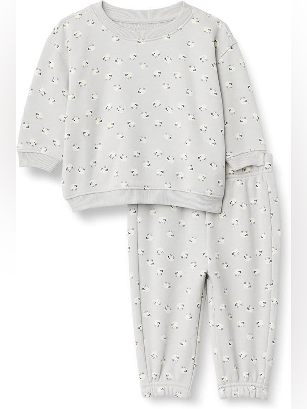 KIDS SHEEP PRINT MATCHING SET